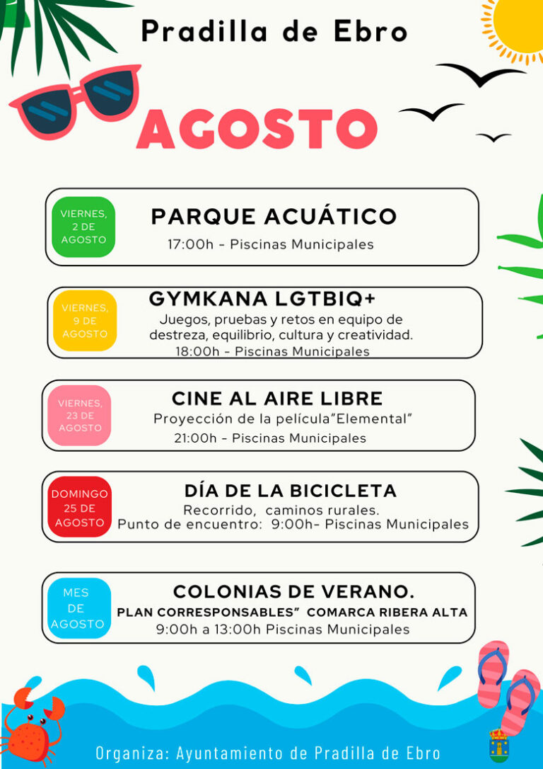 Actividades de Verano - Agosto