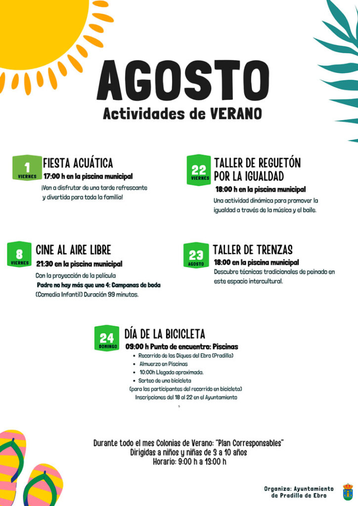 ACTIVIDADES AGOSTO