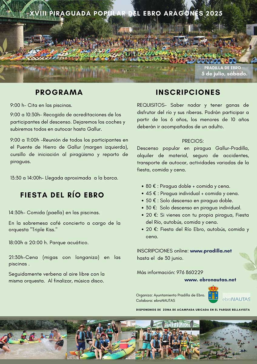 XVIII Piraguada Popular del Ebro Aragonés