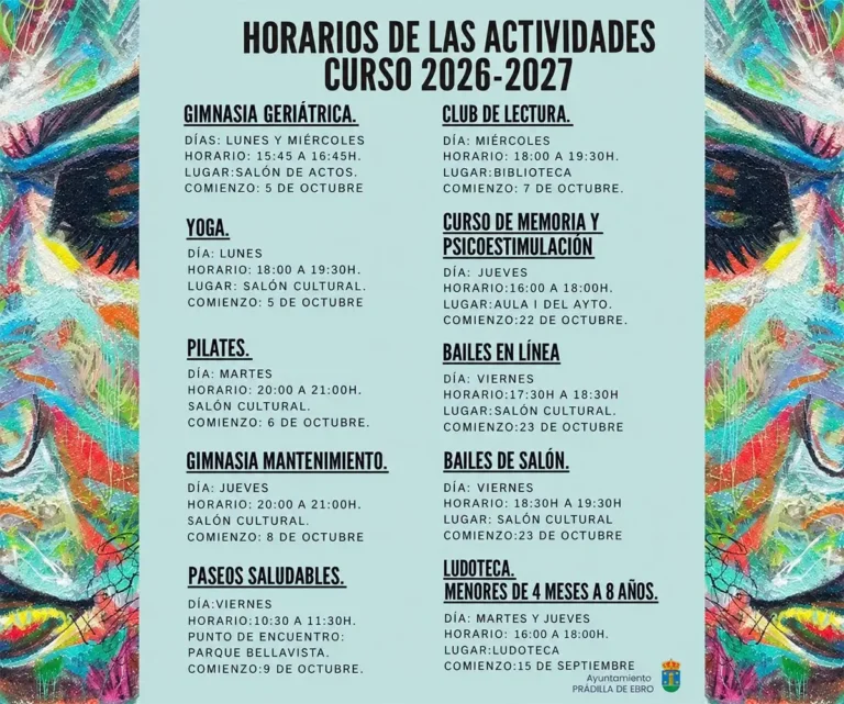 Hoararios Actividades Deportivas 2026-2027